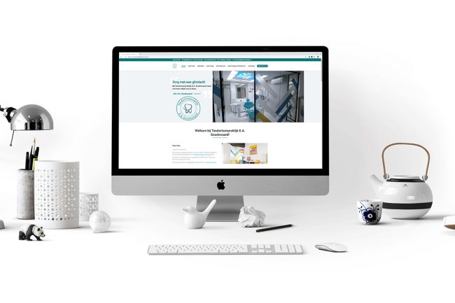 Webdesign Mockup Tandartsenpraktijk E.A. Goudswaard