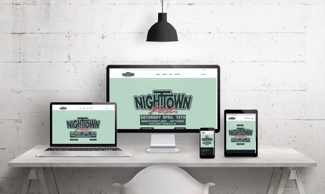Webdesign Mockup NightTown Fest