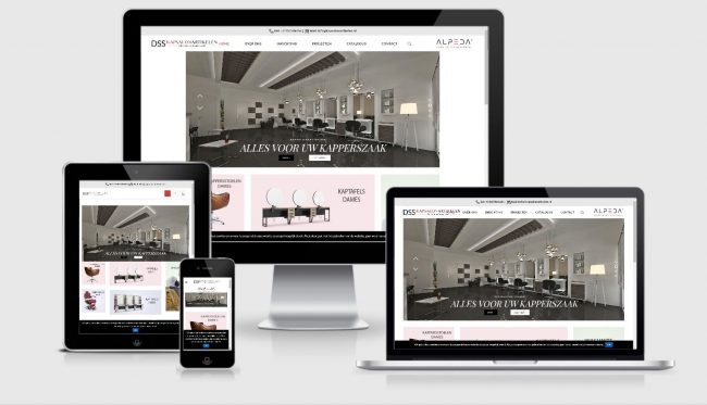 Webdesign Mockup DSS Kapsalonartikelen