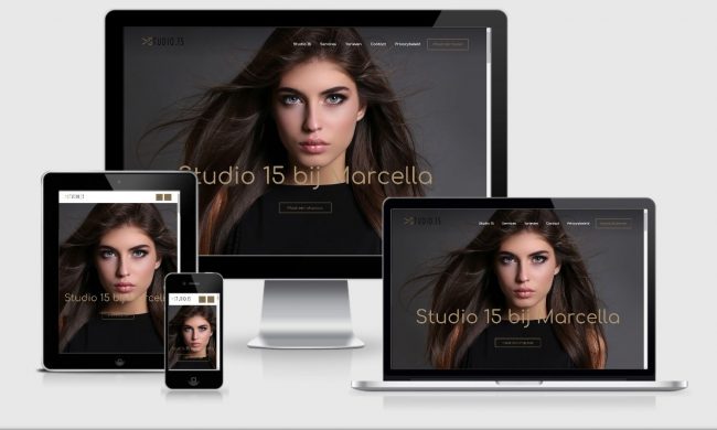Webdesign Mockup Studio 15 bij Marcella
