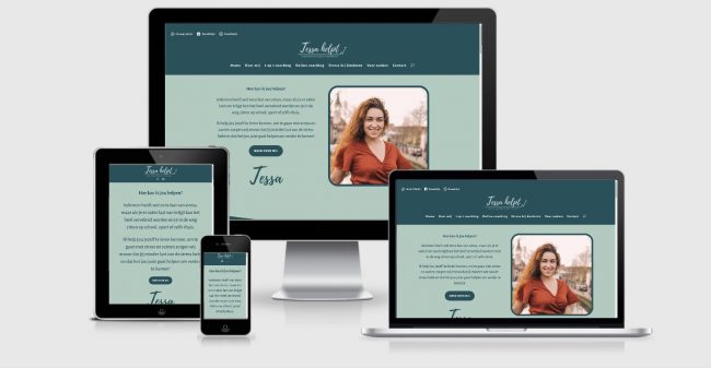 Webdesign Mockup Tessa Helpt