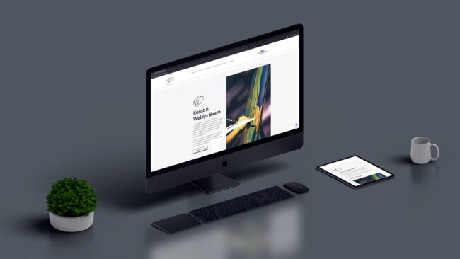 Website Mockup Kunst & Welzijn Baarn